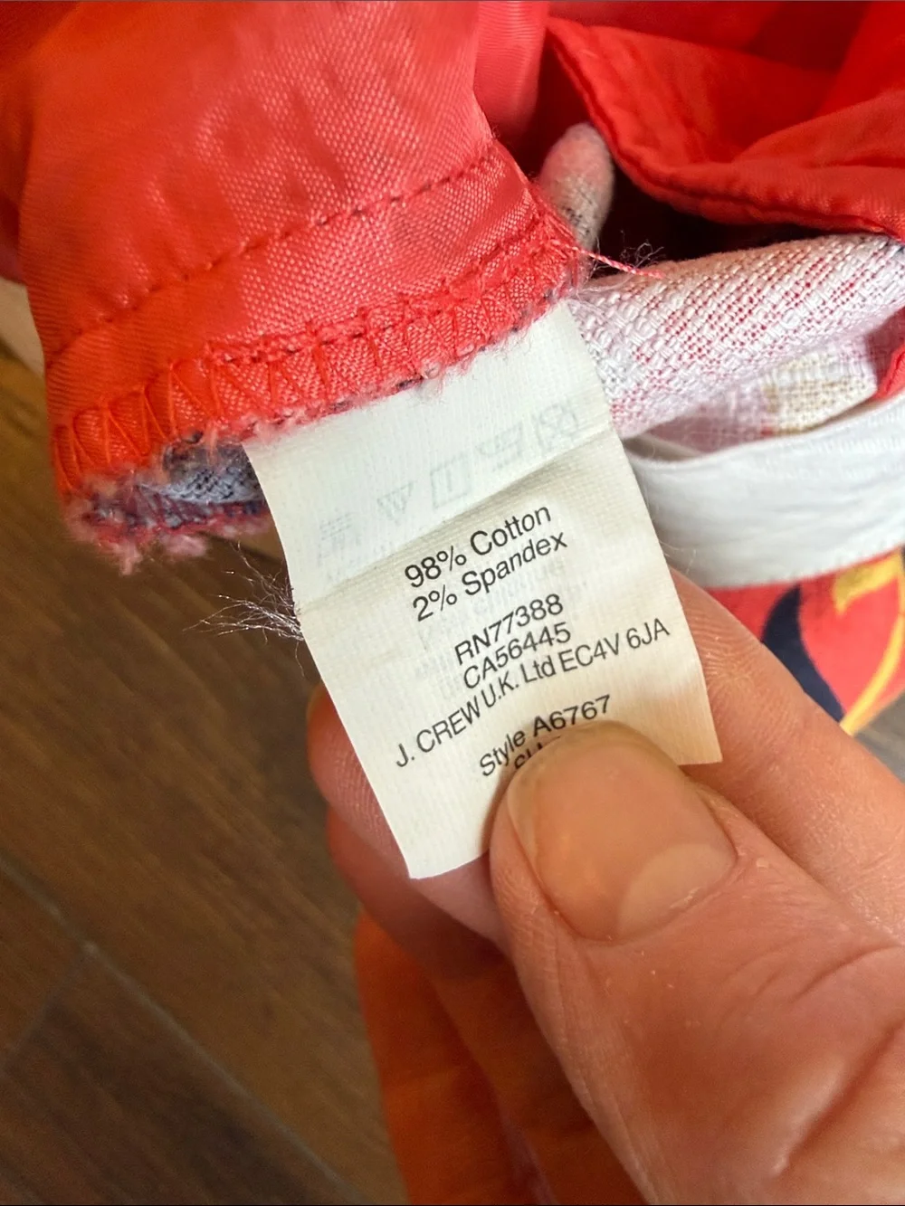 J. Crew Coral Floral Print Cotton-Blend Shorts